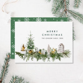 Elegantes Weihnachtsgrüßen Feiertagskarte