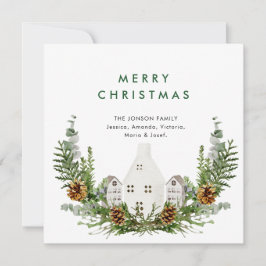 Elegantes Weihnachtsgrüßen Feiertagskarte