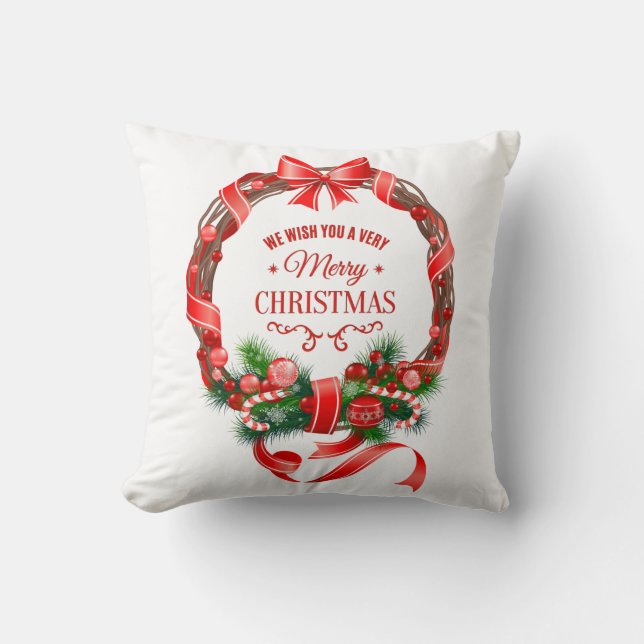Elegantes Weihnachtskissen Kissen (Vorderseite)