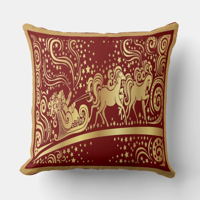 Elegantes Weihnachtskissen Kissen (Vorderseite)