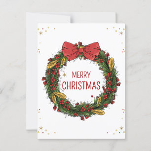 Elegantes Weihnachtslied Postkarte