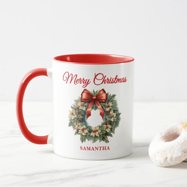 Elegantes Weihnachtslied Tasse (Mit Donut)