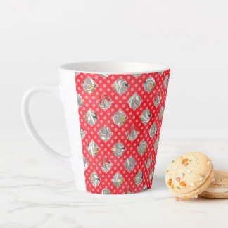 Elegantes Weihnachtsmuster Milchtasse