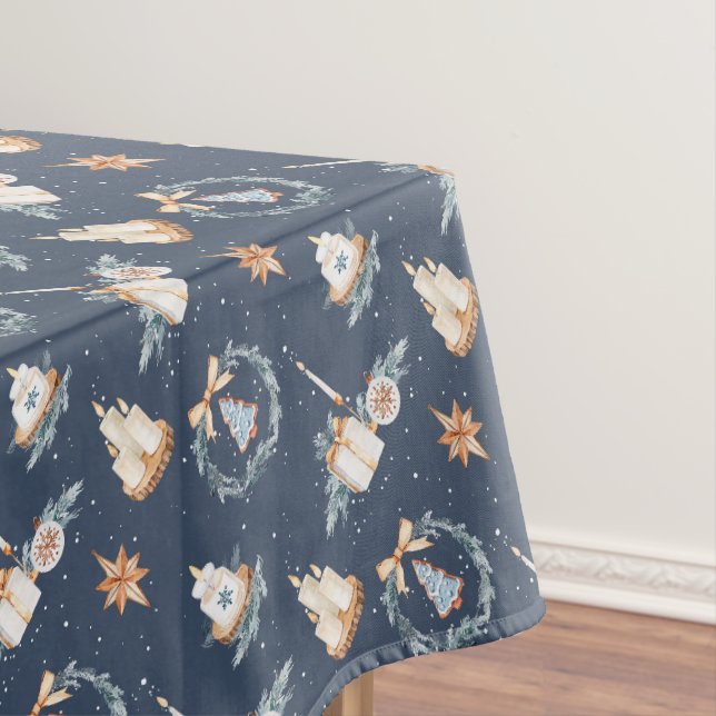 Elegantes Weihnachtsmuster Tischdecke (Beispiel)