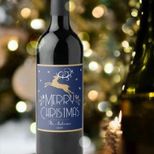 Elegantes Weihnachtsrentier Festlich Midnightblau