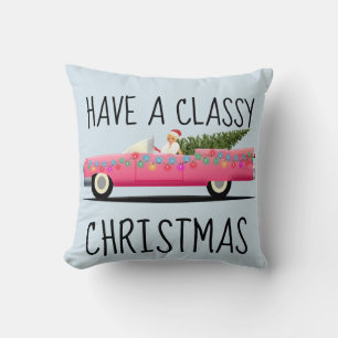 ELEGANTES WEIHNACHTSROSA KLASSISCHE AUTO-KISSEN KISSEN