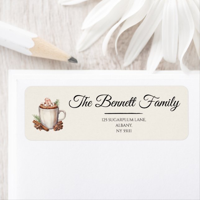 Elegantes Weihnachtsrücksendesiegel | Modern (Insitu)