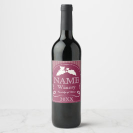 Elegantes Weindesign für Weinetiketten. Weinetikett