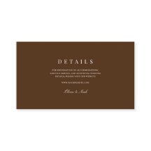 Elegantes Weiß und Braun - Details zur Hochzeit