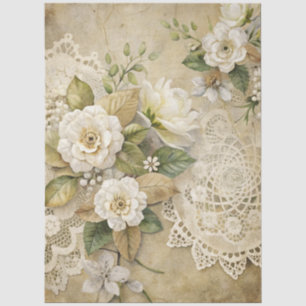 Elegantes Weißes Blumenzwiebelpapier Seidenpapier