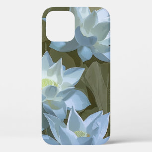 Elegantes weißes Lotus-Akrylus-Kunstwerk  Case-Mate iPhone Hülle