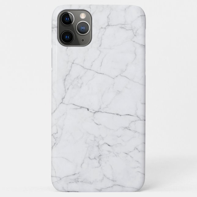 Elegantes Weißes Marmormuster  Case-Mate iPhone Hülle (Rückseite)