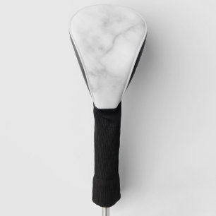 Elegantes, weißes Marmormuster Golf Headcover
