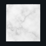 Elegantes, weißes Marmormuster Notizblock<br><div class="desc">Fügen Sie Ihrem Schreibtisch eine Touch von einzigartigem Stil mit diesem eleganten, weißen Marmordesign-Editor hinzu.</div>