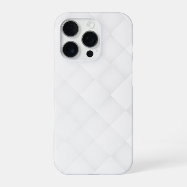 Elegantes Weißes Muster  iPhone 16 Pro Hülle (Rückseite)