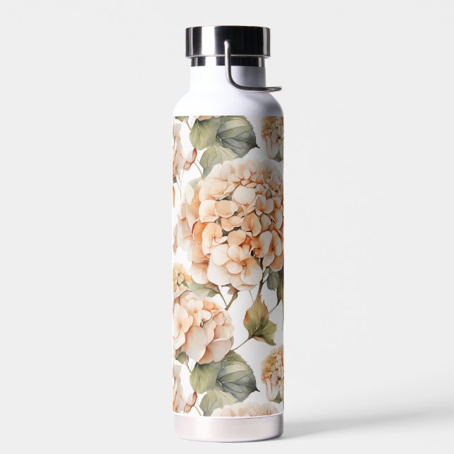 Elegantes, weißes, orangefarbenes Barockblau Trinkflasche (Links)