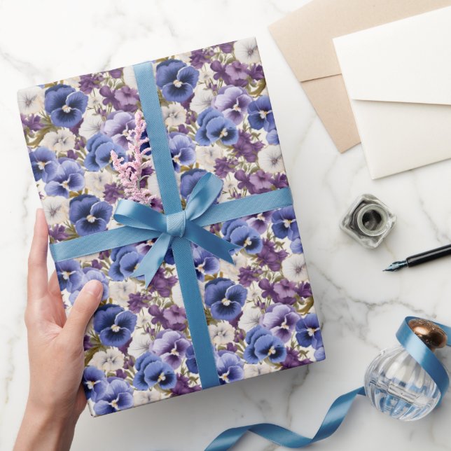 Elegantes, weißes Panikfliesen Geschenkpapier (Schenken)