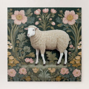 Elegantes weißes Schaf, inspiriert von William Mor