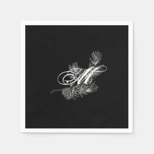 Elegantes weißes serviette