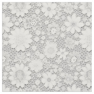 Elegantes, weißes Spitzen-Muster Stoff