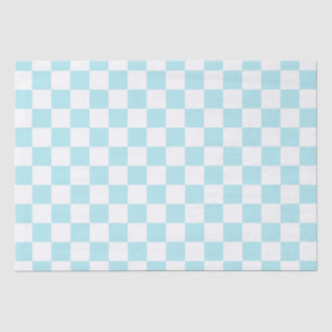 Elegantes weißes und blaues Karton Seidenpapier