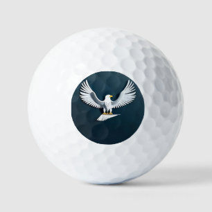 Elegantes Weißkopfseeadler-Emblem Golfball