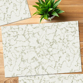 Elegantes Weißwein-grünes Marmortepapier Seidenpapier