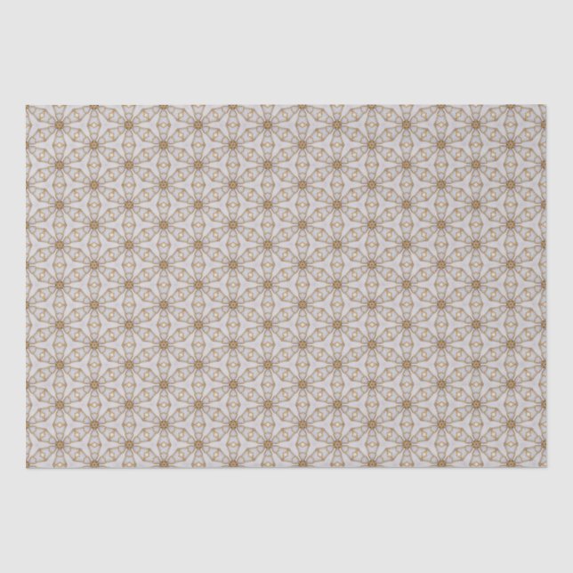 Elegantes White and Gold Starlight Design Seidenpapier (Vorderseite)
