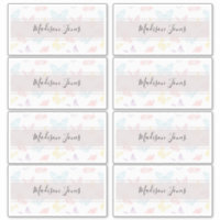 Elegantes White Butterfly Pattern Kinder Namenbuch