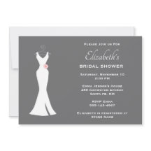 Elegantes White Gown auf Gray Stylish Simple Brida