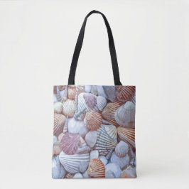 Elegantes White Seashells Artwork| Gesamtbeutel Tasche