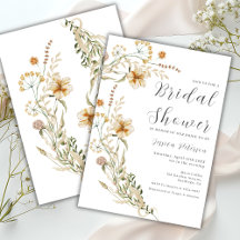 Elegantes Wildblumen Garden Brautparty