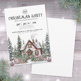 Elegantes Winter Company Weihnachts-Party Einladung