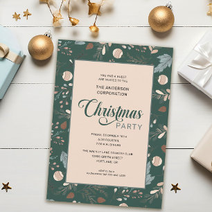 Elegantes Winter Foliage Office Weihnachtsfest-Par Einladung