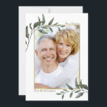 Elegantes Winter Greenery Weihnachts-Foto Feiertagskarte<br><div class="desc">Elegante Watercolor Winter Greenery Weihnachts-Weihnachtsfotokarte mit eleganten Ästen und einem goldenen Rahmen aus Imitat um Ihr eigenes Foto. Einfach den Text anpassen,  um es zu einem wirklich personalisierten Design zu machen.</div>