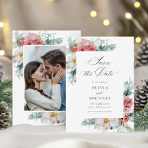 Elegantes Winter Wedding Christmas Foto