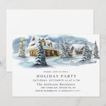 Elegantes Winterlandschaft Weihnachts-Party