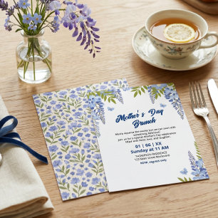 Elegantes Wisteria-Blumen-Muttertags-Brunch Einladung