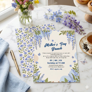 Elegantes Wisteria-Blumen-Muttertags-Brunch Einladung