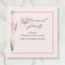 Elegantes Womans Pastel Wildblume Ruhestand Party