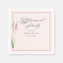 Elegantes Womans Pastel Wildblume Ruhestand Party