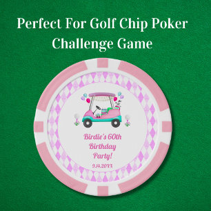 Elegantes Women's Golf Party Pokerchips