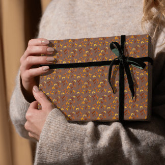 Elegantes Wrapping Paper für den Herbst Geschenkpapier