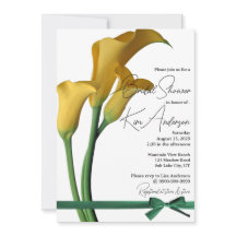 Elegantes Yellow Calla Lily Brautparty