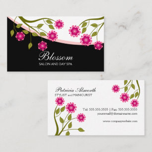 Elegantes zartes Florales Visitenkarte
