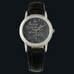 Elegantes Zeitangebot Verzierte Blumen Armbanduhr<br><div class="desc">Leo Tolstoi Zeitziffer "Es gibt nur eine wichtige Zeit und es ist jetzt" Rahmen mit elegantem Blumengestein.</div>