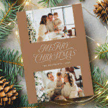 Elegantes zeitloses neutrales Weihnachtsfest-Foto