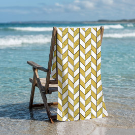Elegantes, Zickzack Muster Strandtuch