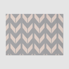 Elegantes Zickzack rosa und graues Gewebe Seidenpapier