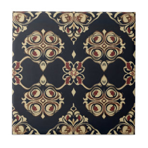 Elegantes Ziermuster Fliese